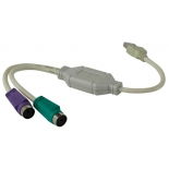 кабель-переходник VCOM USB - 2xPS/2 (VUS7057) 0.1 м