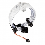 кабель-переходник 1STPLAYER MC-8PIN-01 / RGB, PCI-E P8(6+2), 300mm, 2-pin 5v input / RGB для БП