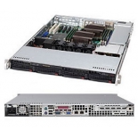 Серверная платформа Supermicro CSE-815TQ-563CB, корпус для сервера (1U, 4x3.5'', 560 Вт), чёрный