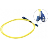 кабель-переходник оптоволоконный VCOM VSU302-1.0, Patch cord ВО, LC-SC, Simplex, SM 9 / 125 (1м)