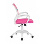 кресло офисное Бюрократ CH-W695NLT розовый TW-06A TW-13A белое