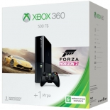игровая приставка Microsoft Xbox 360 500Gb (+ Forza Horizon 2), черная