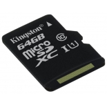карта памяти Kingston SDC10G2/64GBSP (64Gb, class10, 45MB/s)