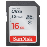 карта памяти SanDisk Ultra SDHC Class 10 UHS-I (SDSDUNC-016G-GN6IN) 16GB