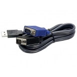 кабель (шнур) Trendnet 2 in 1 USB KVM in 3m TK-CU10
