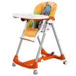 стульчик для кормления Peg-Perego Prima Pappa Diner Hippo Arancio