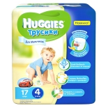 подгузник Huggies (трусики) для мальчиков от 9 до 14 кг, 17 шт