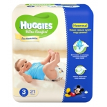 подгузник Huggies Ultra Comfort для мальчиков от 5 до 9 кг, 21 шт
