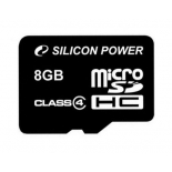 карта памяти Silicon Power microSDHC 8Gb, Class 4