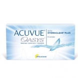 контактные линзы Johnson&Johnson Acuvue Oasys, R: 8.4, D: -6, 6 шт.