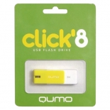 usb-флешка Qumo Click USB2.0 8Gb (RTL), Lemon