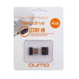 usb-флешка Qumo Nanodrive USB2.0 4Gb (RTL), Black