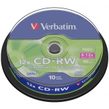 Оптический диск Verbatim CD-RW 80 (10шт./кейкбокс)