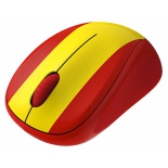 мышка Logitech Wireless Mouse M235 910-004028, Красно-желтая