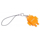 карта памяти Qumo microSDHC class 10 16GB + Fundroid USB Card Reader Orange