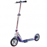 самокат для взрослых Hudora Big Wheel Air 205 Dual Brake, синий / белый