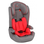 автокресло Leader Kids Sorrento, серое с коралловым