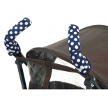 аксессуар к коляске Чехлы CityGrips на ручки для коляски-трости 367 Polka-Dot Navy