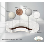 матрас для детской кроватки BabySleep Nido Magia Latex Lana 75*75 круглый