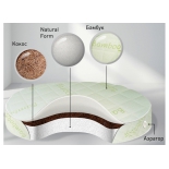 матрас для детской кроватки BabySleep Nido Magia Form Bamboo 75*75 круглый