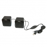 компьютерная акустика Dialog AC-01UP (стерео, 2 x 0.5 Вт), чёрная