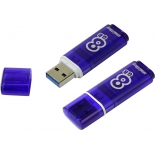usb-флешка SmartBuy Glossy 8GB, темно-синяя