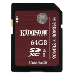карта памяти Kingston SDA3/64GB (SDXC, UHS-I High Speed Class 3)