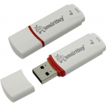 usb-флешка SmartBuy Crown 4GB, белая