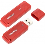usb-флешка SmartBuy Dock USB2.0 8Gb (RTL), красная