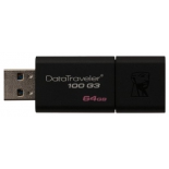 usb-флешка Kingston DataTraveler 100 G3 64GB Black