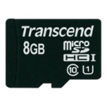 карта памяти MicroSDHC 8Gb class10 Transcend UHS-1