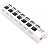 USB-концентратор 5bites HB27-203PWH, блок питания, белый