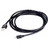 кабель (шнур) (USB A - microUSB B, MM, 1.5 м), чёрный