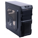 корпус ATX 3Cott 1816 без БП, черный, фильтр от пыли
