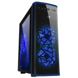 корпус ATX 3Cott 3C-ATX901GBL Avalanche 800W, черный/синий