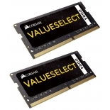 модуль памяти DDR4 2x8Gb 2133MHz, Corsair CMSO16GX4M2A2133C15 RTL PC4-17000 CL15 SO-DIMM 260-pin 1.2В