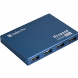 USB-концентратор Defender SEPTIMA SLIM USB2.0 - 7 портов, + блок питания DC 5В...2А, + кабель USB 2.0 A