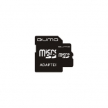 карта памяти Qumo microSDHC 4Gb Class4 + microSD-->SD Adapter