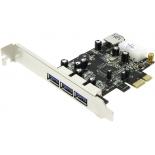 контроллер (плата расширения для ПК) ST-Lab U-750 (PCI-E - 4xUSB3.0a, 3 внеш. + 1 внутр.)