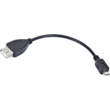 кабель (шнур) Gembird A-OTG-AFBM-001 (OTG USBAF/Micro-BM 0.15m)