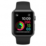 Умные часы Apple Watch Series 2 42mm, графит/черные