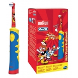 зубная щетка Oral-B Mickey Kids, голубая/желтая
