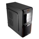 корпус Aerocool V3X Advance Evil Black Edition, ATX, 600Вт, Midi-Tower, USB3.0, красная подсветка