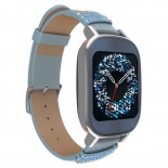 Умные часы Asus ZenWatch 2 WI502Q Swarovski, серебристо-синие