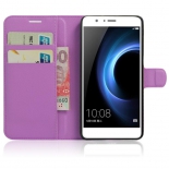чехол для смартфона Book Case New для Huawei Honor 8 (с визитницей), фиолетовый