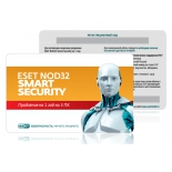 программа-антивирус ESET NOD32 Smart Security (на 3 ПК, универсальная лицензия, ключ-карта)