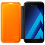 чехол для смартфона Samsung Galaxy A3 (2017) Neon Flip Cover, черный