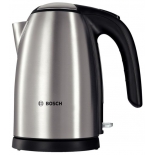 чайник электрический Bosch TWK 7801, серебристый и черный