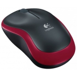 мышь Logitech Wireless Mouse M185 Black-Red USB