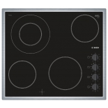 Варочная поверхность Bosch PKF645CA1E, черно-серебристая